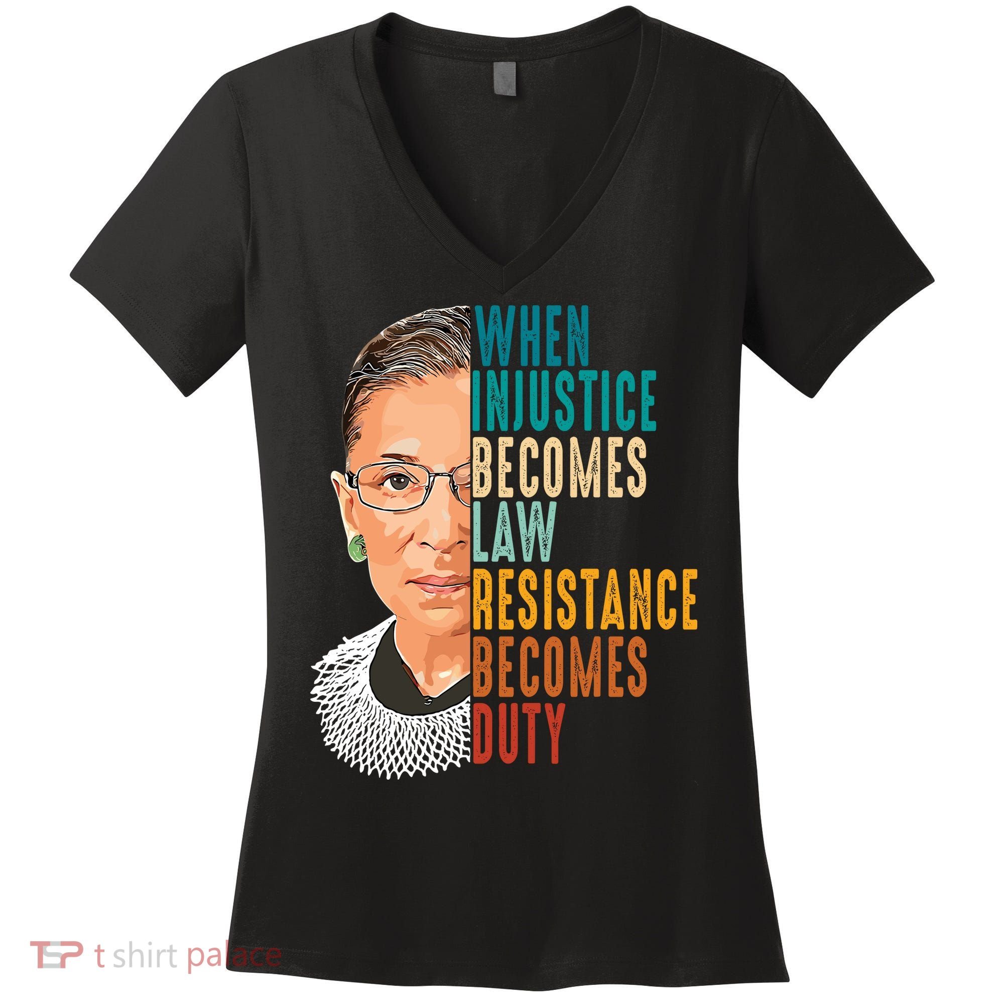 Ruth Bader Ginsburg Women's V-Neck T-Shirt