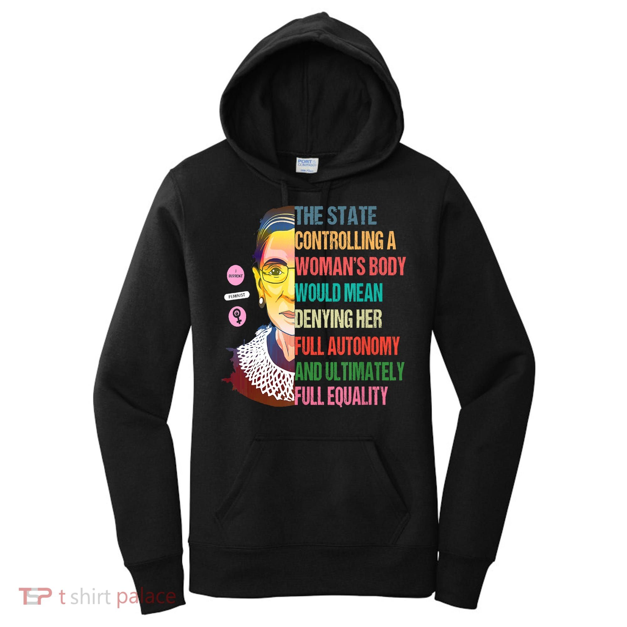 Ruth Bader Ginsburg Pro Choice Feminist RBG Supreme Court Women's Hoodie