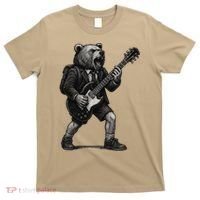 Rocking Bear Guitar Player Concert Festival Music Cool T-Shirt thumb 0