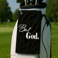 Religious But God Golf Towel thumb 2