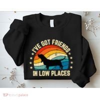 Retro Basset Hound IVe Got Friends In Low Places Sweatshirt thumb 2