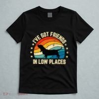 Retro Basset Hound IVe Got Friends In Low Places T-Shirt thumb 5
