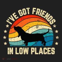 Retro Basset Hound IVe Got Friends In Low Places Beanie thumb 2