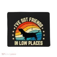 Retro Basset Hound IVe Got Friends In Low Places Mousepad thumb 0