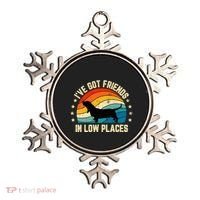 Retro Basset Hound IVe Got Friends In Low Places Ornament thumb 0