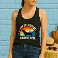 Retro Basset Hound IVe Got Friends In Low Places Women's Tank Top thumb 2