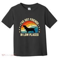 Retro Basset Hound IVe Got Friends In Low Places Toddler T-Shirt thumb 0