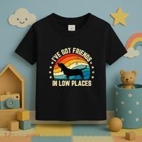 Retro Basset Hound IVe Got Friends In Low Places Toddler T-Shirt thumb 3