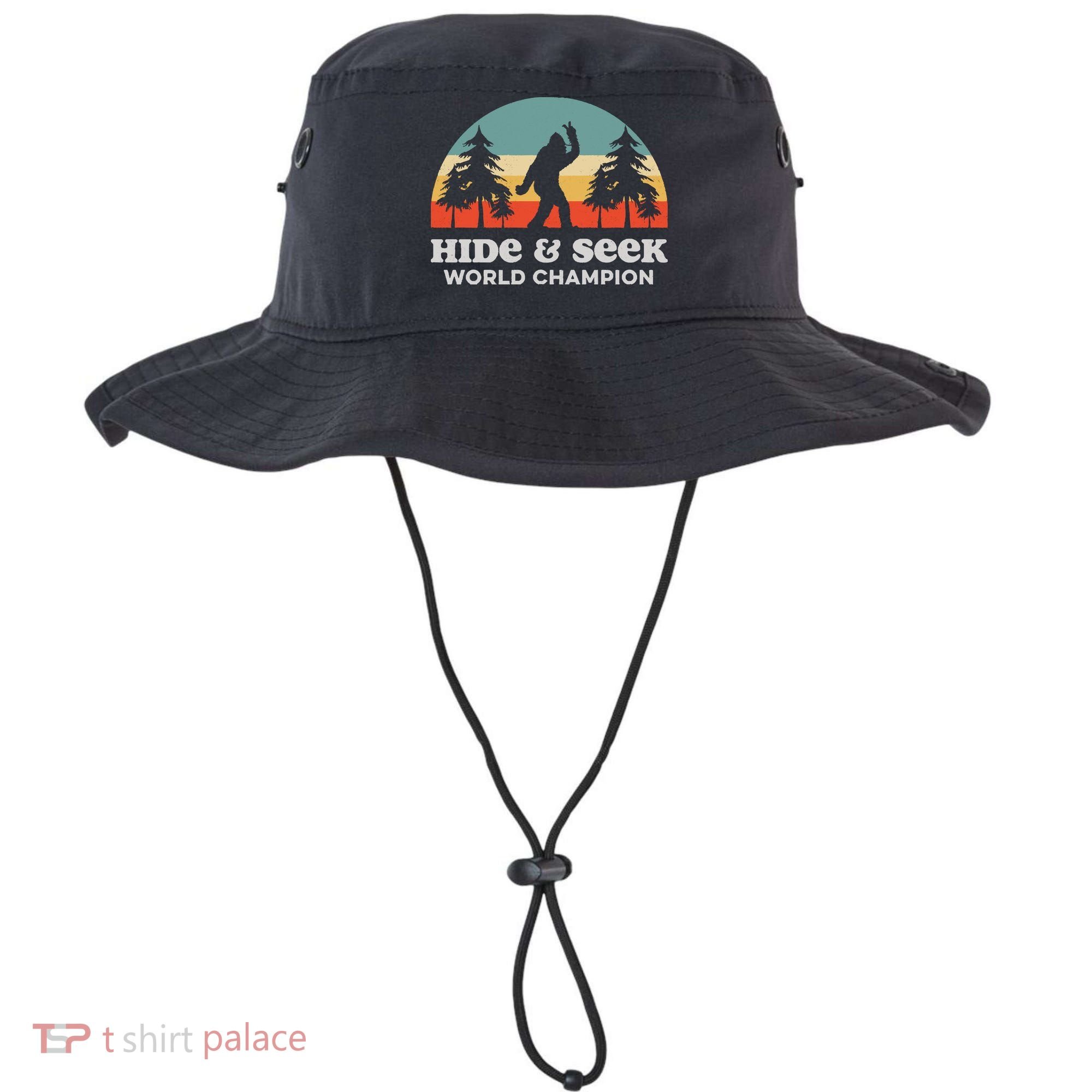 Retro Bigfoot Hide &Amp; Seek World Champion Bucket Hat