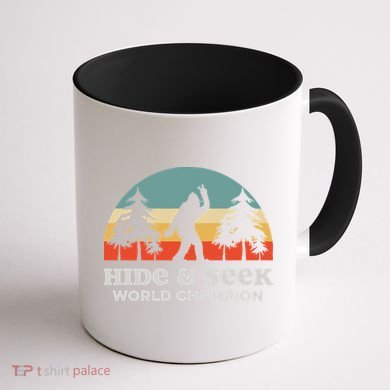 Retro Bigfoot Hide &Amp; Seek World Champion Coffee Mug back