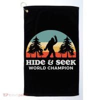 Retro Bigfoot Hide &Amp; Seek World Champion Golf Towel thumb 0
