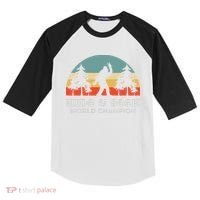 Retro Bigfoot Hide &Amp; Seek World Champion Kids Colorblock Raglan Jersey thumb 0