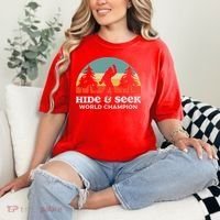 Retro Bigfoot Hide &Amp; Seek World Champion Comfort Colors T-Shirt thumb 2