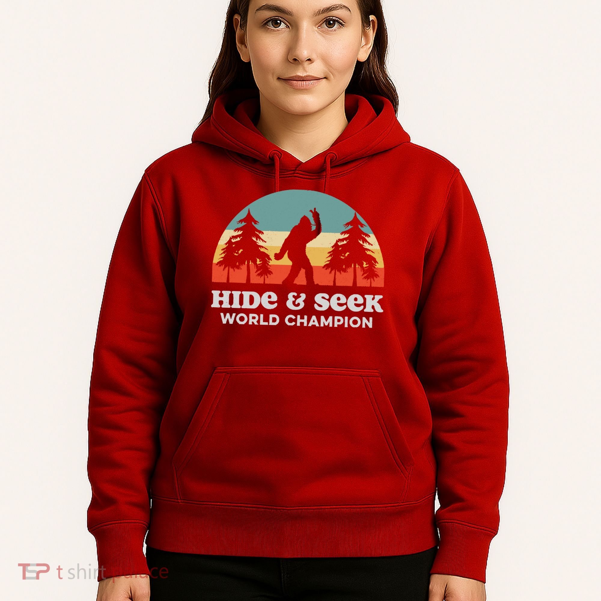 Retro Bigfoot Hide &Amp; Seek World Champion Hoodie