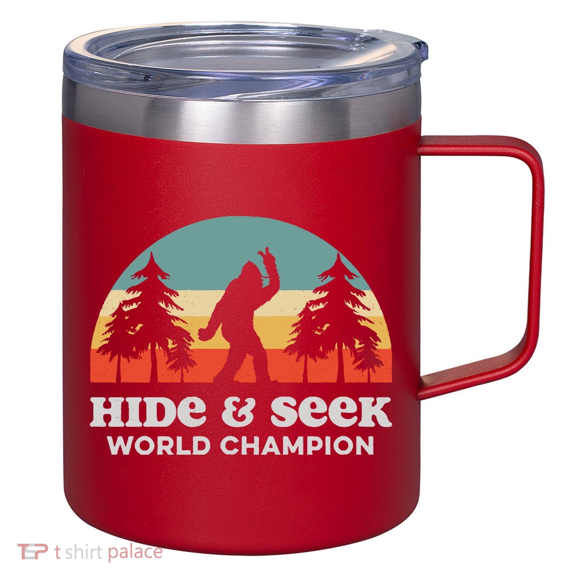 Retro Bigfoot Hide &Amp; Seek World Champion 12oz Stainless Steel Coffee Mug
