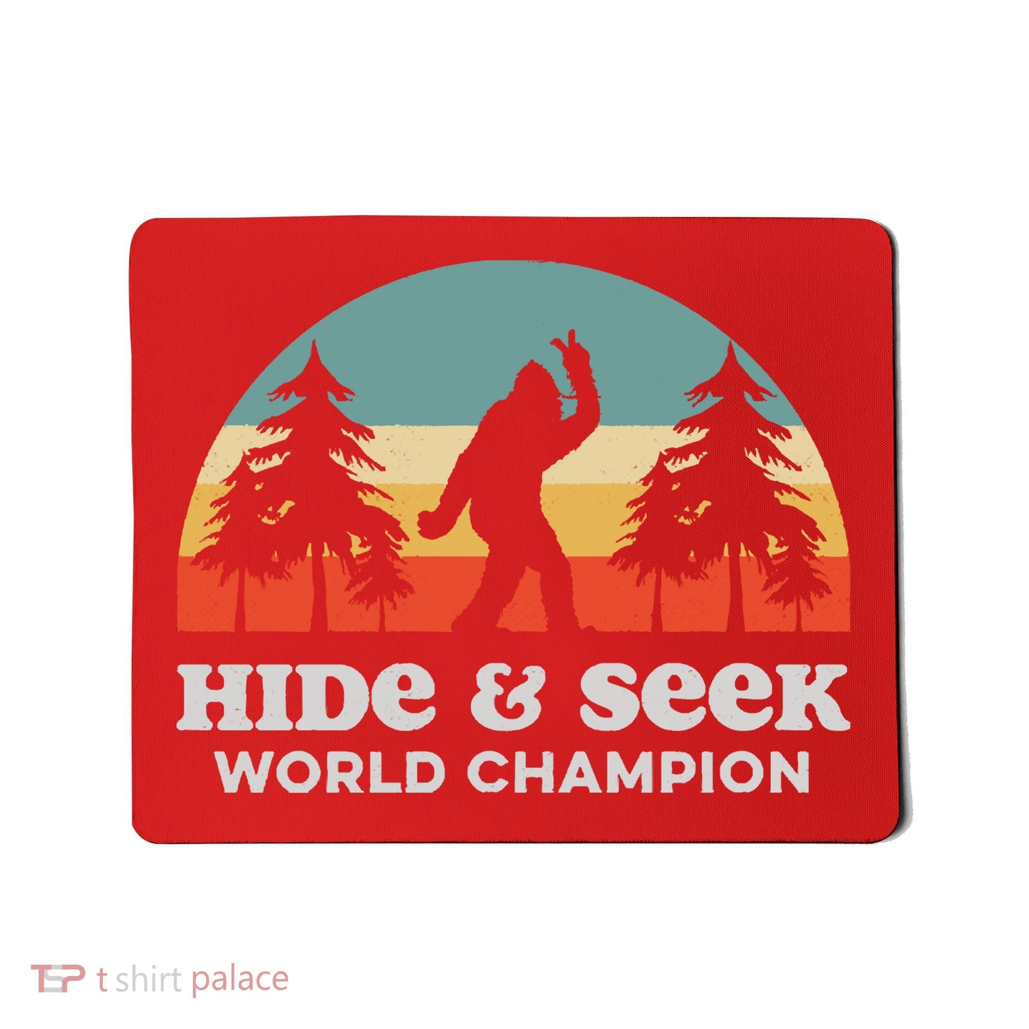 Retro Bigfoot Hide &Amp; Seek World Champion Mousepad
