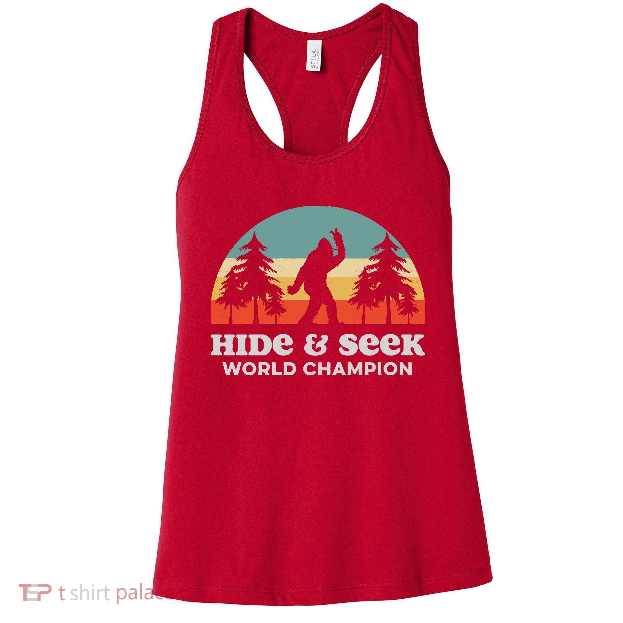 Retro Bigfoot Hide &Amp; Seek World Champion Women's Tank Top
