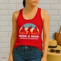 Retro Bigfoot Hide &Amp; Seek World Champion Women's Tank Top thumb 2