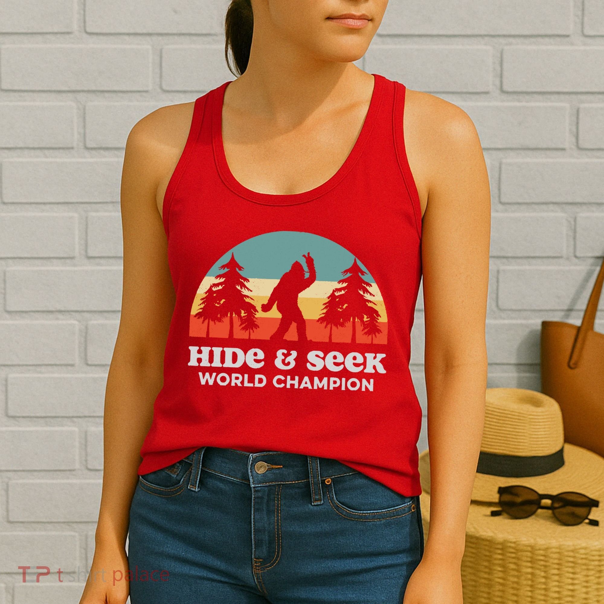Retro Bigfoot Hide &Amp; Seek World Champion Women's Tank Top