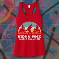 Retro Bigfoot Hide &Amp; Seek World Champion Women's Tank Top thumb 3
