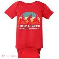 Retro Bigfoot Hide &Amp; Seek World Champion Baby Bodysuit thumb 0