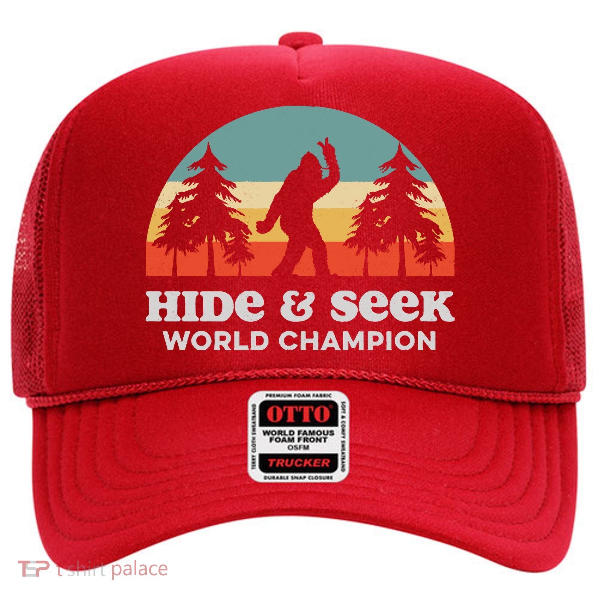 Retro Bigfoot Hide &Amp; Seek World Champion Hat