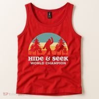 Retro Bigfoot Hide &Amp; Seek World Champion Tank Top thumb 2