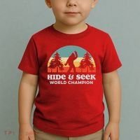Retro Bigfoot Hide &Amp; Seek World Champion Toddler T-Shirt thumb 2