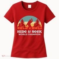 Retro Bigfoot Hide &Amp; Seek World Champion Women's T-Shirt thumb 0