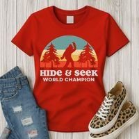 Retro Bigfoot Hide &Amp; Seek World Champion Women's T-Shirt thumb 3