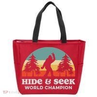 Retro Bigfoot Hide &Amp; Seek World Champion Tote Bag thumb 0