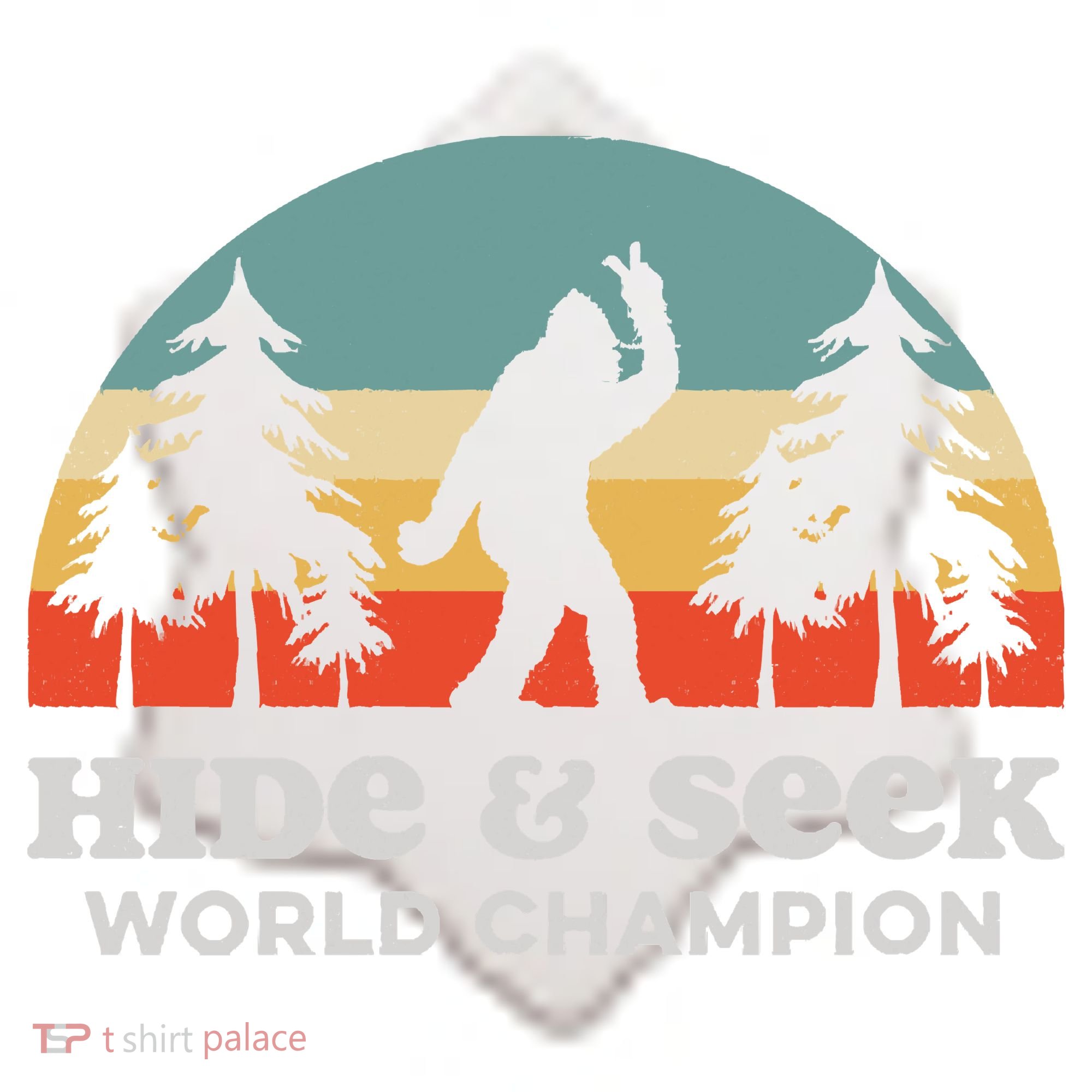 Retro Bigfoot Hide &Amp; Seek World Champion Ceramic Ornament