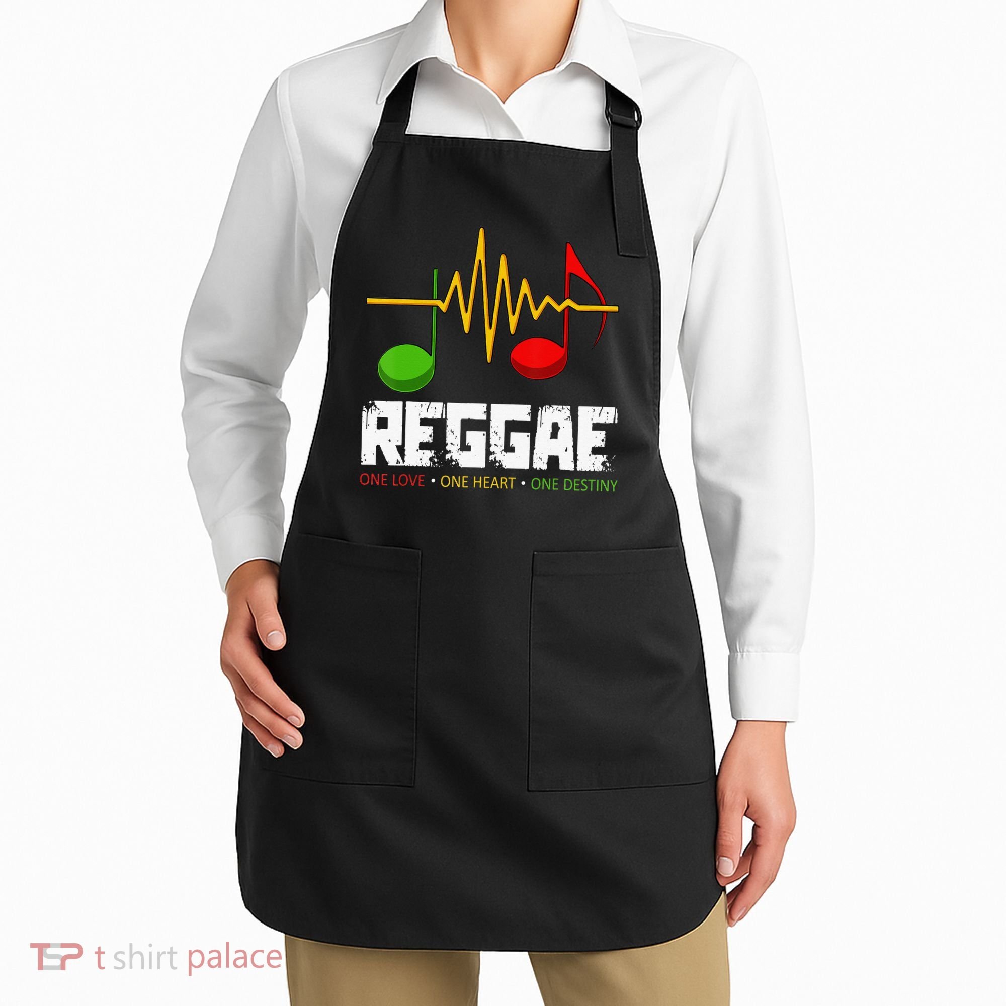 Reggae Black History Month BLM Rasta African Music Lover Apron