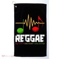 Reggae Black History Month BLM Rasta African Music Lover Golf Towel thumb 0