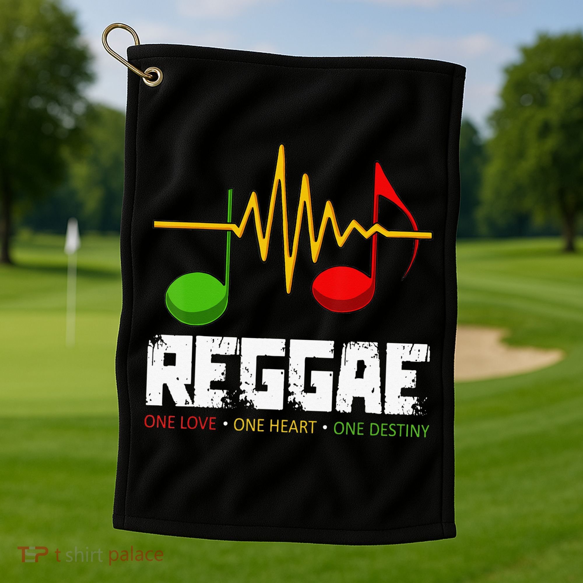 Reggae Black History Month BLM Rasta African Music Lover Golf Towel