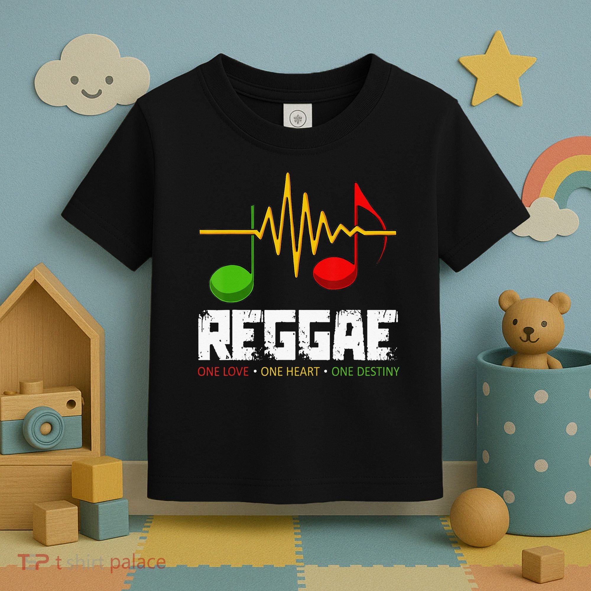 Reggae Black History Month BLM Rasta African Music Lover Toddler T-Shirt