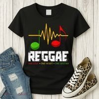Reggae Black History Month BLM Rasta African Music Lover Women's T-Shirt thumb 3