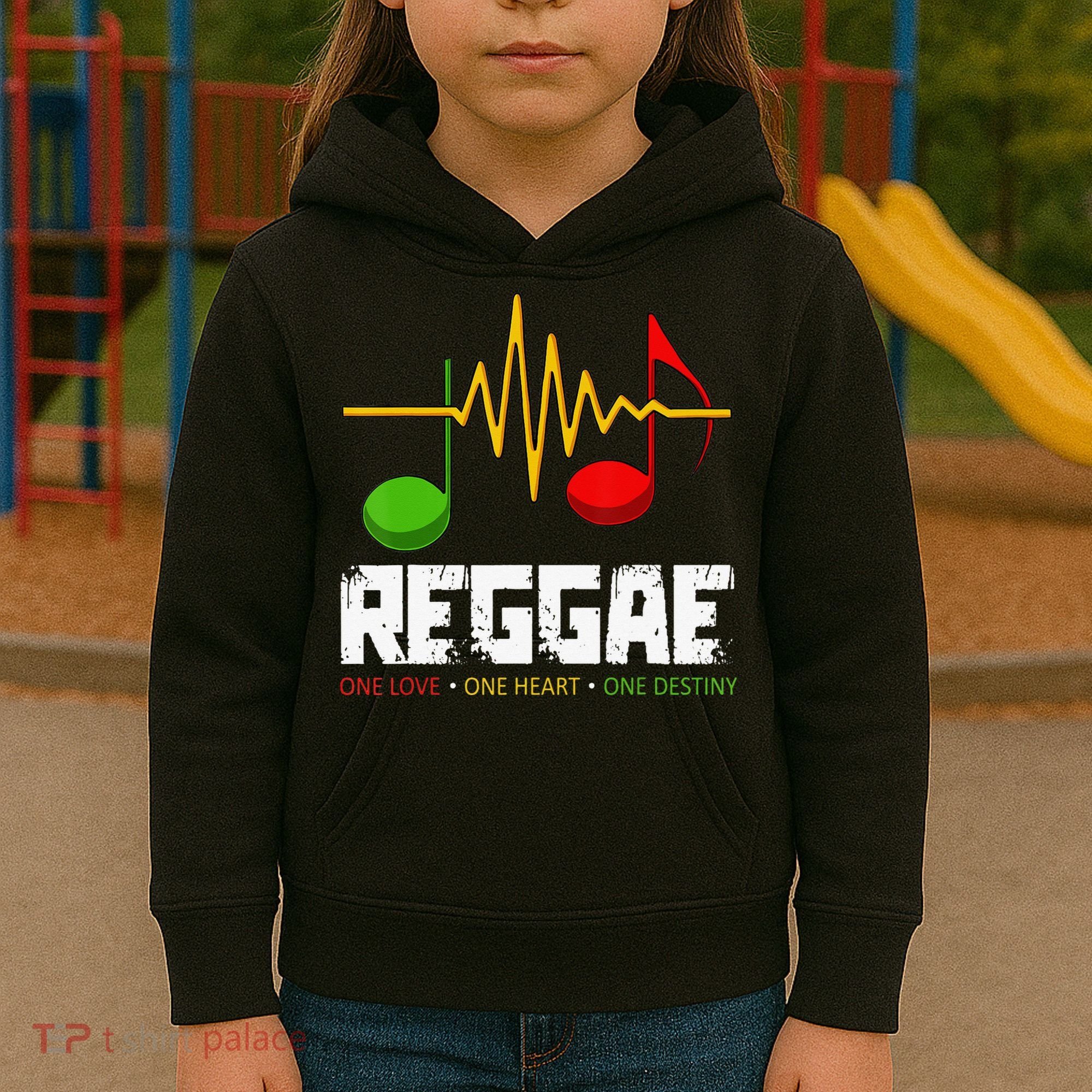 Reggae Black History Month BLM Rasta African Music Lover Kids Hoodie