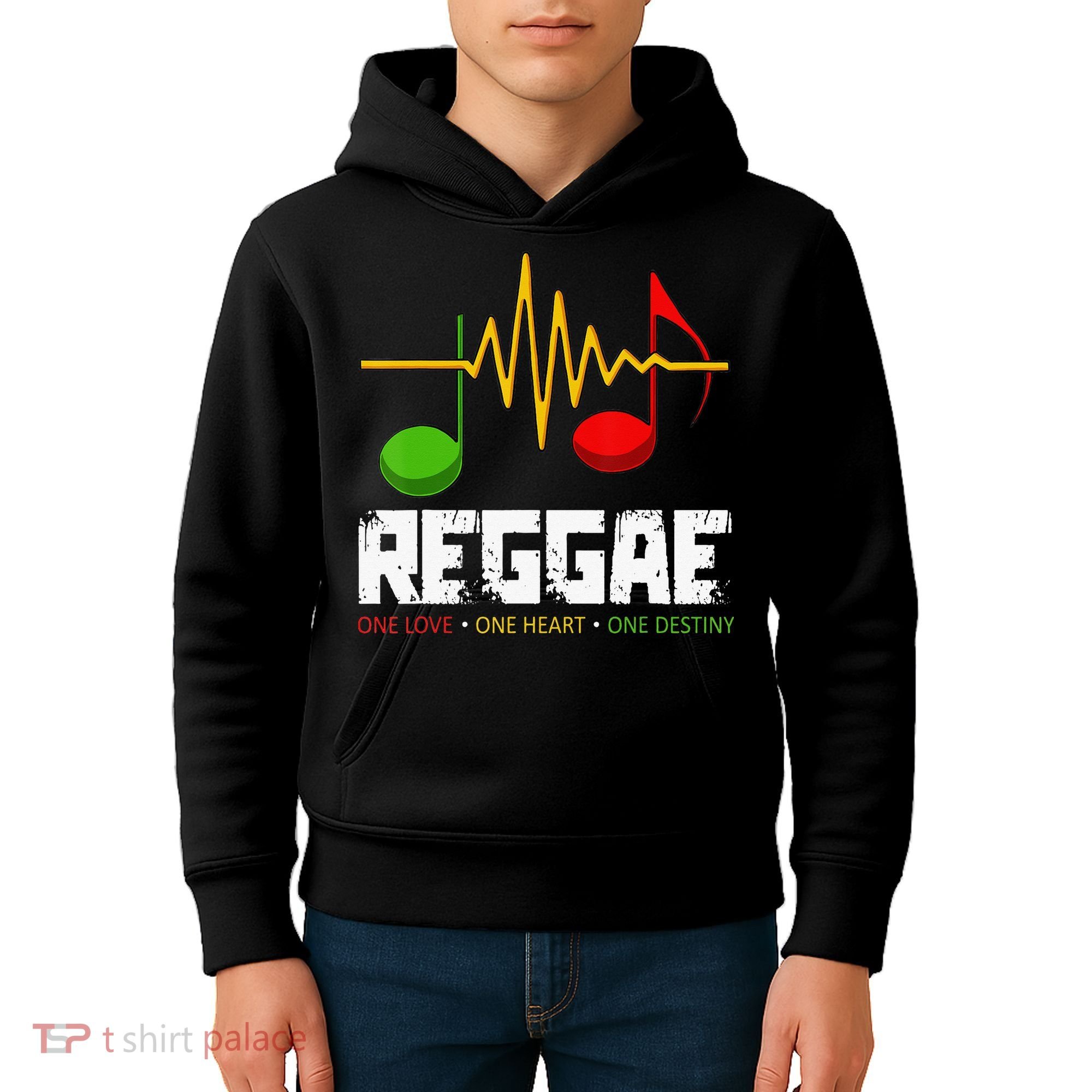 Reggae Black History Month BLM Rasta African Music Lover Kids Hoodie