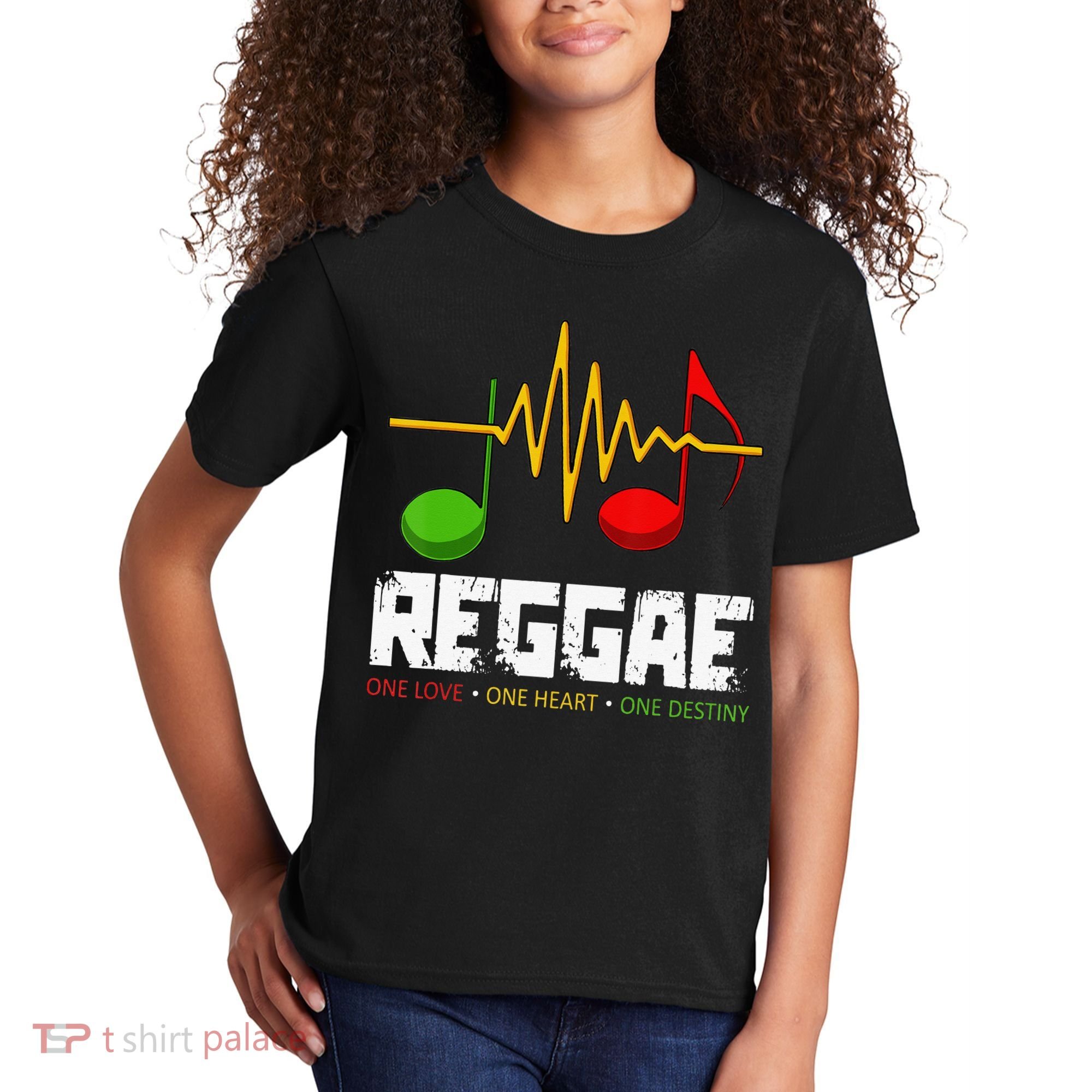 Reggae Black History Month BLM Rasta African Music Lover Kids T-Shirt