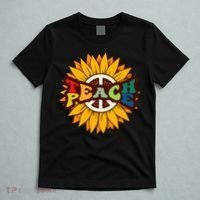Retro Boho Hippie Vintage Kindness Vibe Teacher Teach Peace T-Shirt thumb 5