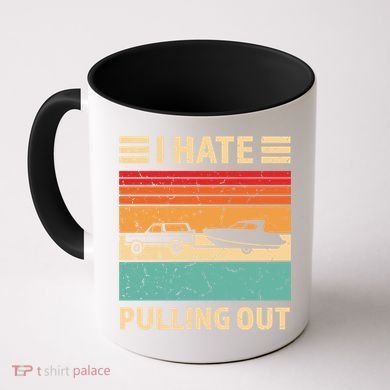 Retro Boating I Hate Pulling Out Funny Boat Captain Gift Coffee Mug