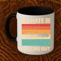Retro Boating I Hate Pulling Out Funny Boat Captain Gift Coffee Mug thumb 2