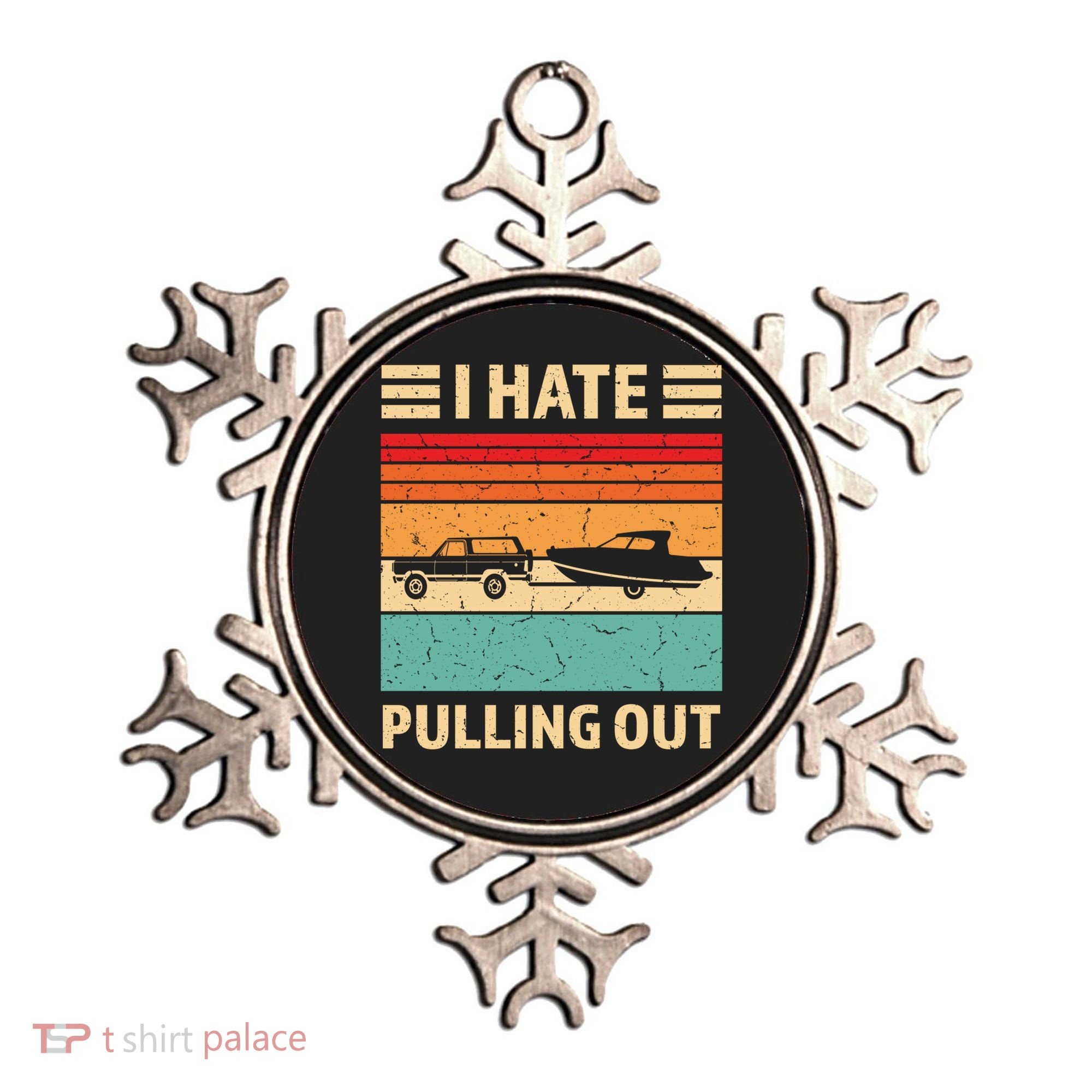 Retro Boating I Hate Pulling Out Funny Boat Captain Gift Ornament