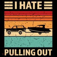 Retro Boating I Hate Pulling Out Funny Boat Captain Gift Ornament thumb 1