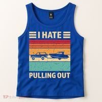 Retro Boating I Hate Pulling Out Funny Boat Captain Gift Tank Top thumb 2