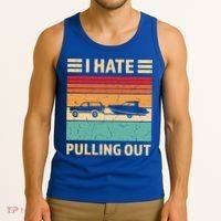 Retro Boating I Hate Pulling Out Funny Boat Captain Gift Tank Top thumb 3
