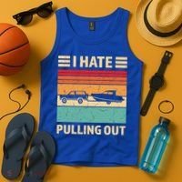 Retro Boating I Hate Pulling Out Funny Boat Captain Gift Tank Top thumb 4