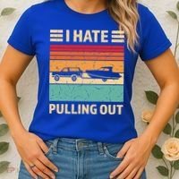 Retro Boating I Hate Pulling Out Funny Boat Captain Gift Women's T-Shirt thumb 2