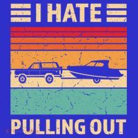 Retro Boating I Hate Pulling Out Funny Boat Captain Gift Kids Long Sleeve Shirt thumb 2